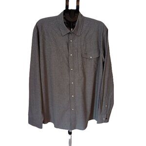 Texas Standard Western Field Shirt Martinez Gray Pearl Snaps Men’s Size XL NWT